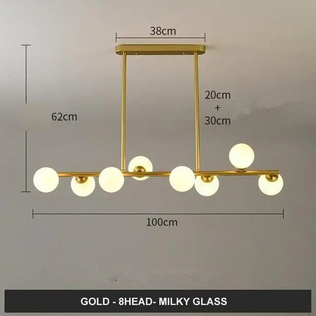 Modern Glass Ball LED Island Pendant lamp Niro™ Spingar.com