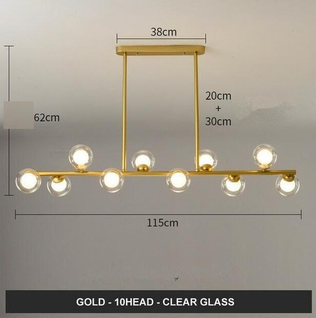 Modern Glass Ball LED Island Pendant lamp Niro™ Spingar.com