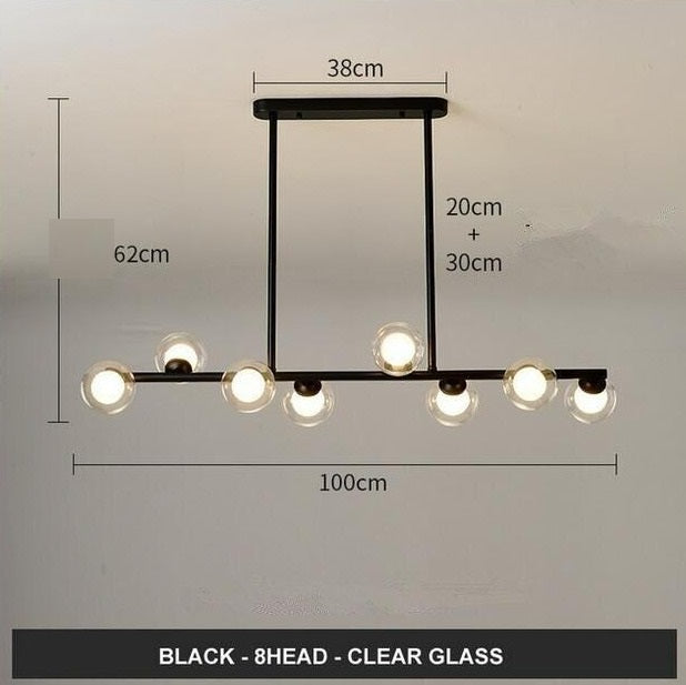 Modern Glass Ball LED Island Pendant lamp Niro™ Spingar.com