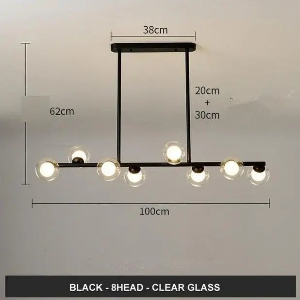 Modern Glass Ball LED Island Pendant lamp Niro™ Spingar.com