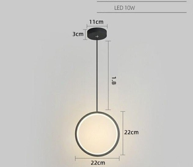 Circle LED Pendant Light Roger™ Spingar.com