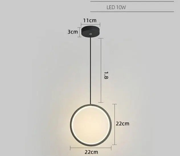 Circle LED Pendant Light Roger™ Spingar.com