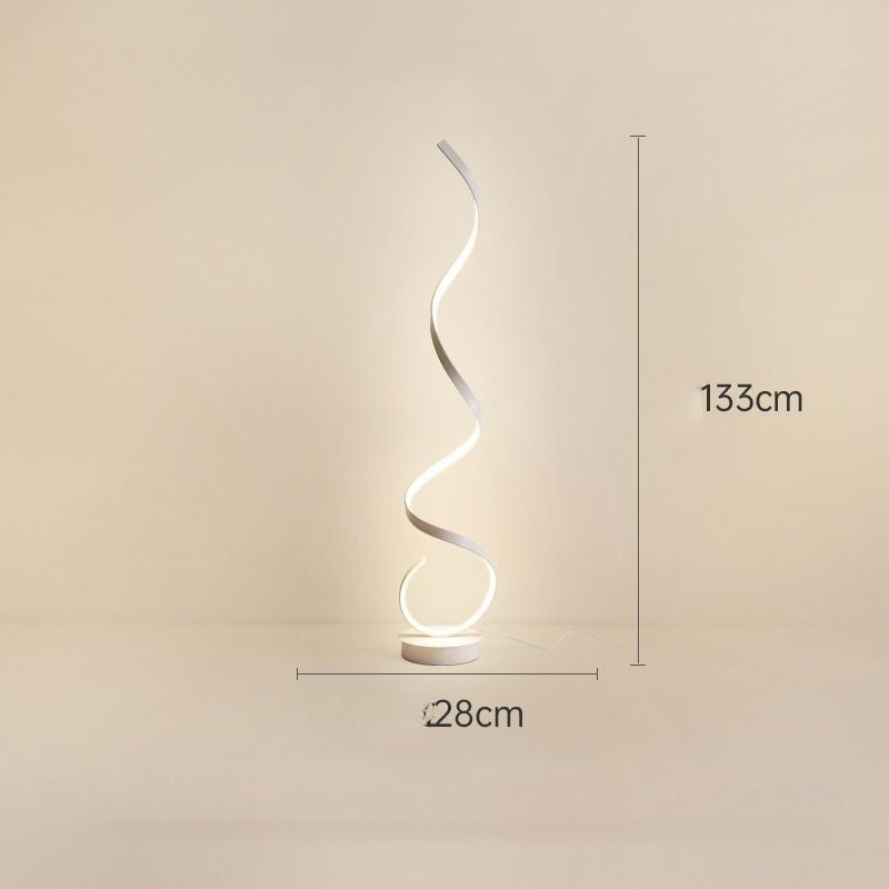 Postmodern Luxury Spiral-shaped LED floor lamp Aina SPINGAR.COM