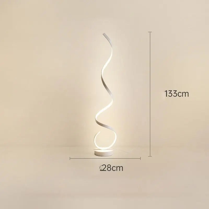 Postmodern Luxury Spiral-shaped LED floor lamp Aina SPINGAR.COM