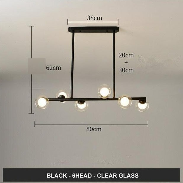 Modern Glass Ball LED Island Pendant lamp Niro™ Spingar.com