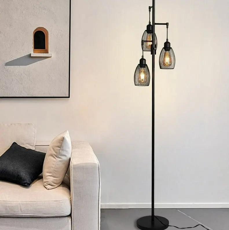 Industrial Vintage LED Floor Light Isidora™ Spingar.com