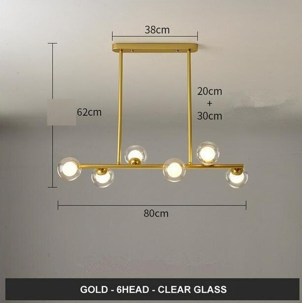 Modern Glass Ball LED Island Pendant lamp Niro™ Spingar.com