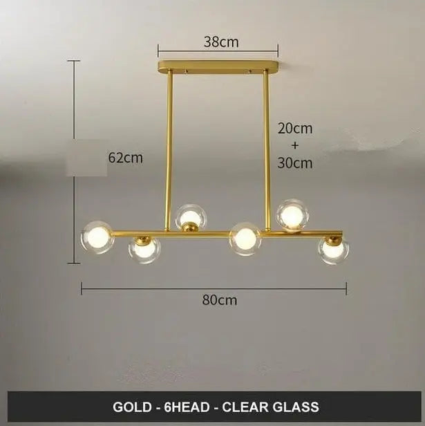 Modern Glass Ball LED Island Pendant lamp Niro™ Spingar.com