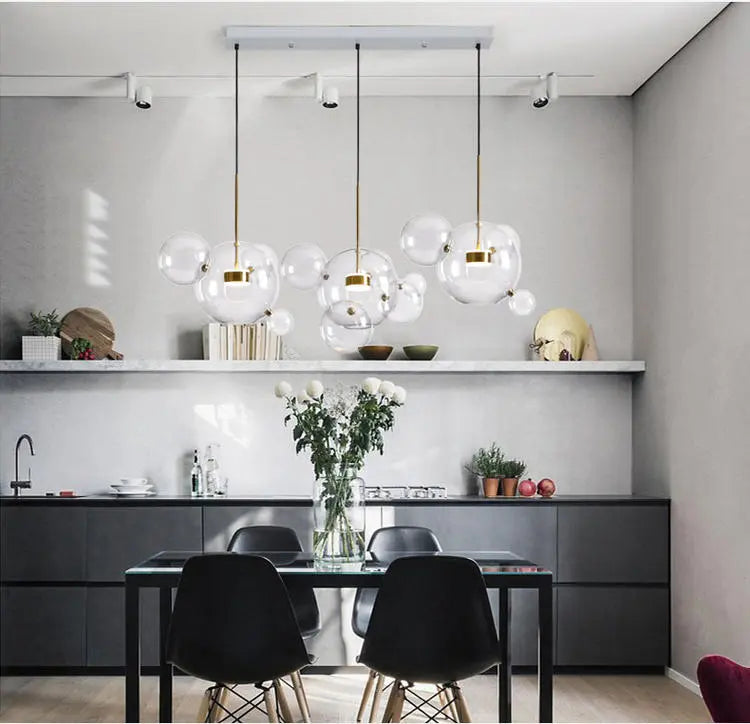 Unique Design Glass Bubble LED Pendant Lamp Edzard SPINGAR.COM