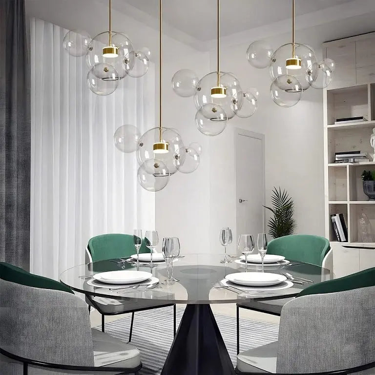 Unique Design Glass Bubble LED Pendant Lamp Edzard SPINGAR.COM
