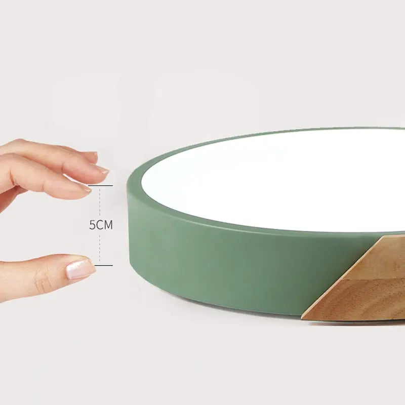 Wooden Frame LED Ceiling Lamp Konrad SPINGAR.COM