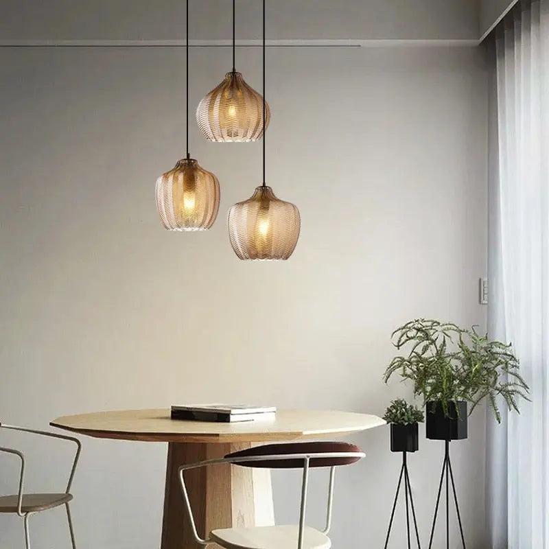 Glass Ball LED Pendant Lamp Malthe SPINGAR.COM