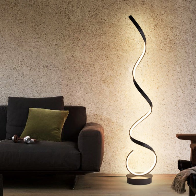Postmodern Luxury Spiral-shaped LED floor lamp Aina SPINGAR.COM