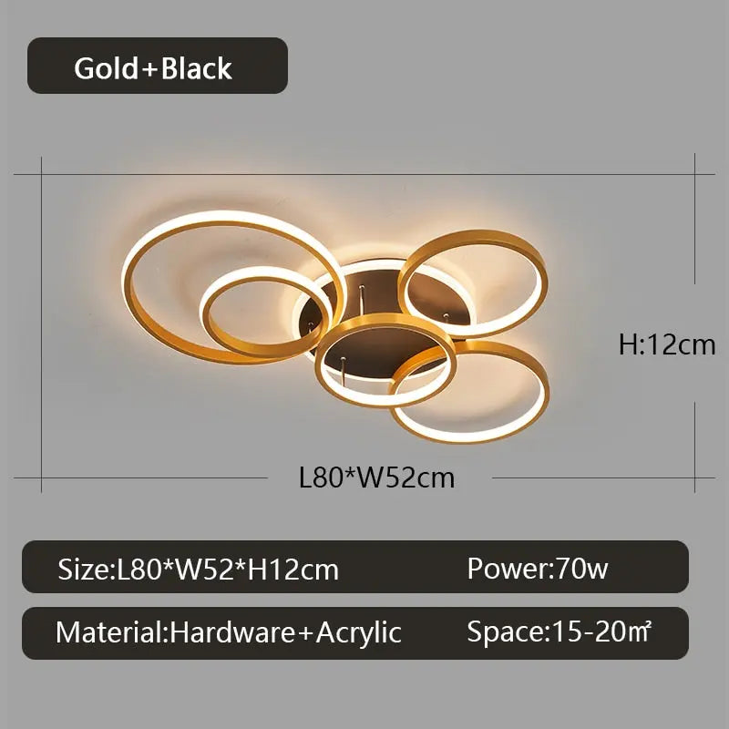Modern Dimmable LED Ceiling Lamp Dave SPINGAR.COM