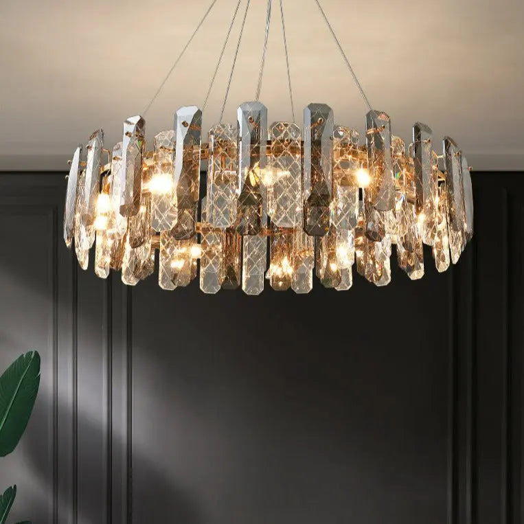 Smoke Grey Crystal Chandelier Timothy™ SPINGAR.COM