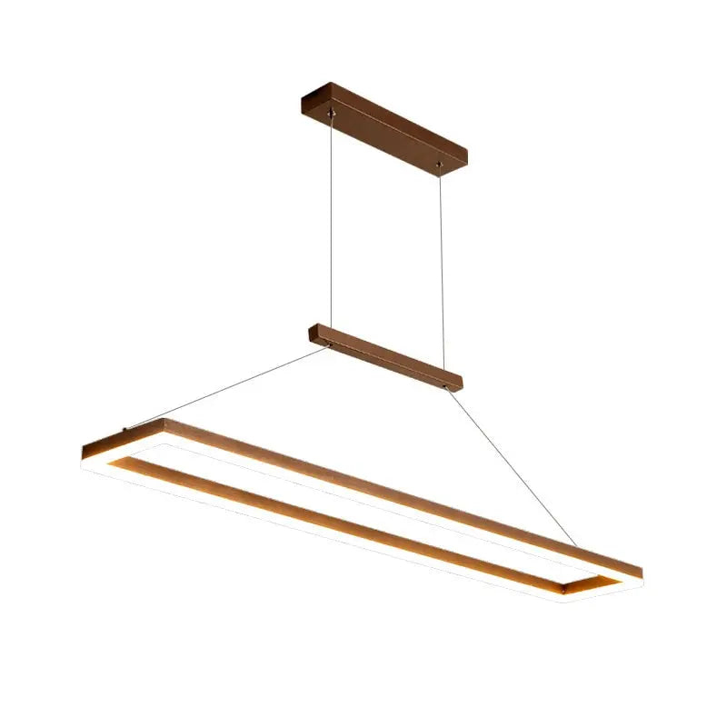 Modern Island Shaped Dining Table LED Island Pendant Lamp Vendela SPINGAR.COM