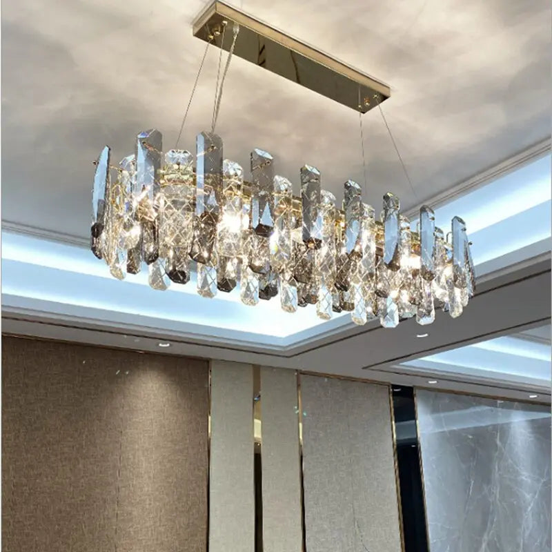 Smoke Grey Crystal Chandelier Timothy™ SPINGAR.COM