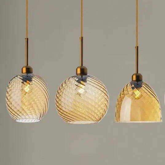 Modern Deco Glass LED Pendant Lamp Dahlia SPINGAR.COM