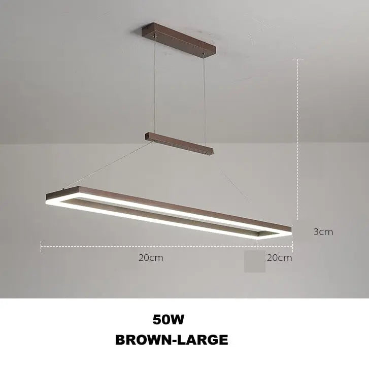 Modern Island Shaped Dining Table LED Island Pendant Lamp Vendela SPINGAR.COM