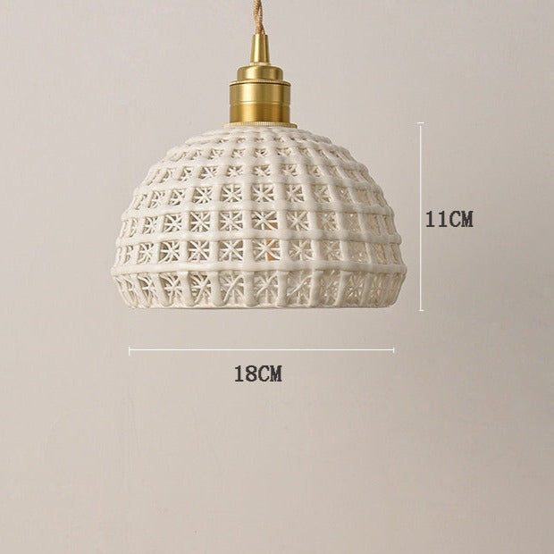 Modern LED pendant lamp in ceramic style Agda SPINGAR.COM