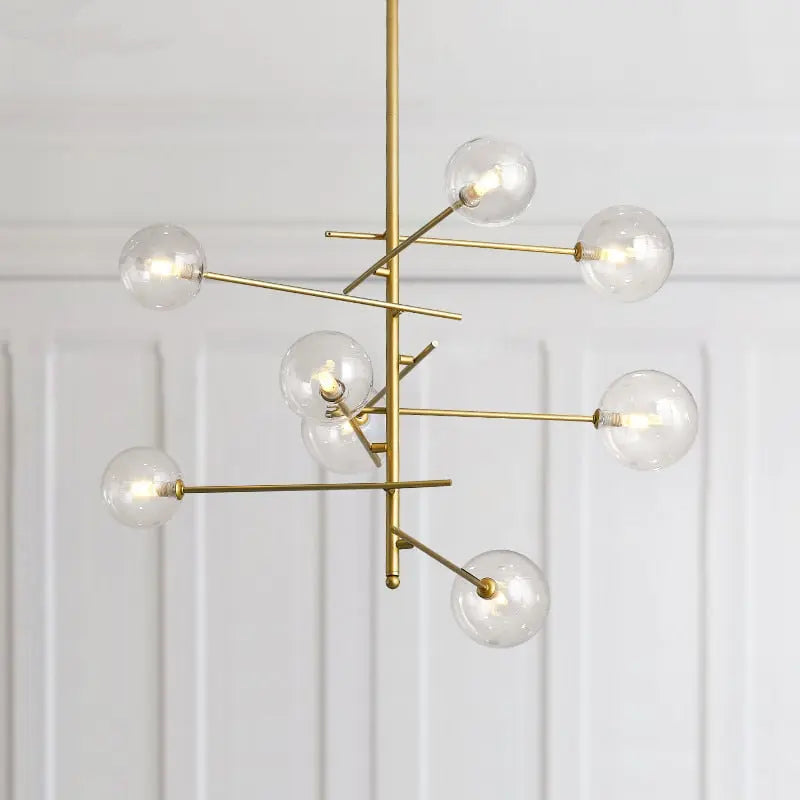 Modern Creative Concise Style Glass LED Pendant Lamp Sparkle SPINGAR.COM