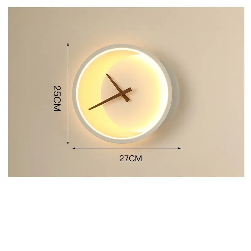 LED Clock Wall Lamp Valda (real clock) SPINGAR.COM