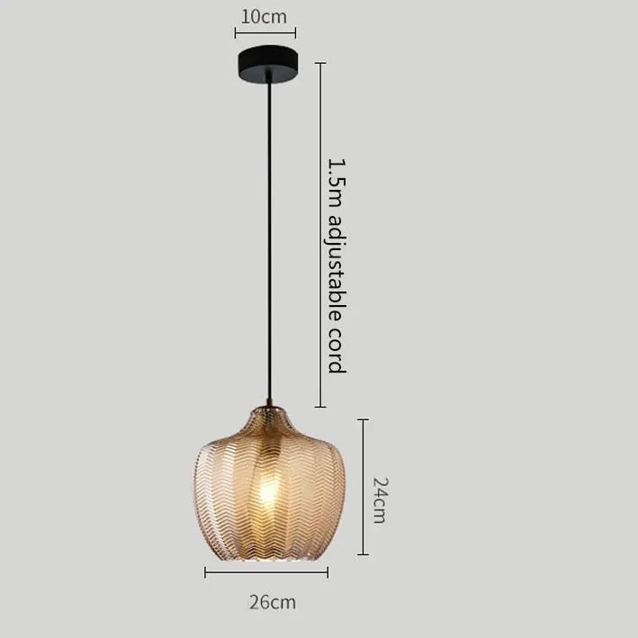 Glass Ball LED Pendant Lamp Malthe SPINGAR.COM