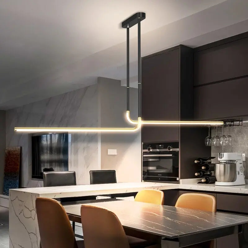 Modern Minimalist Dining Table LED Island Pendant Lamp Marny SPINGAR.COM
