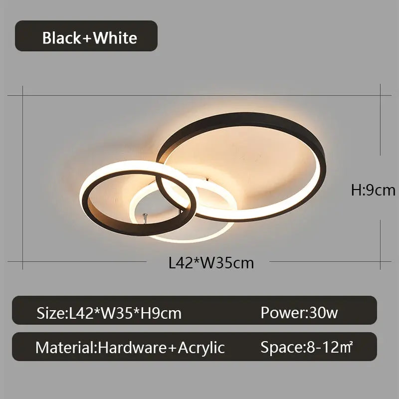 Modern Dimmable LED Ceiling Lamp Dave SPINGAR.COM