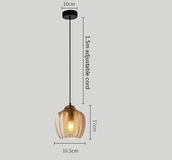 Glass Ball LED Pendant Lamp Malthe SPINGAR.COM