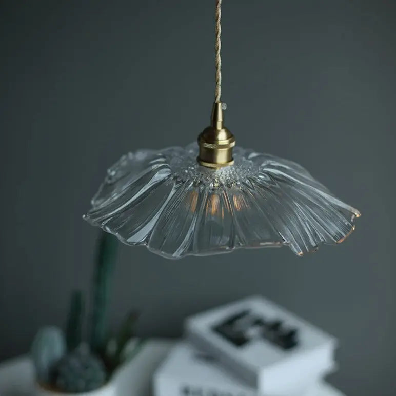 Modern Glass Flower LED Pendant Lamp Solveig SPINGAR.COM