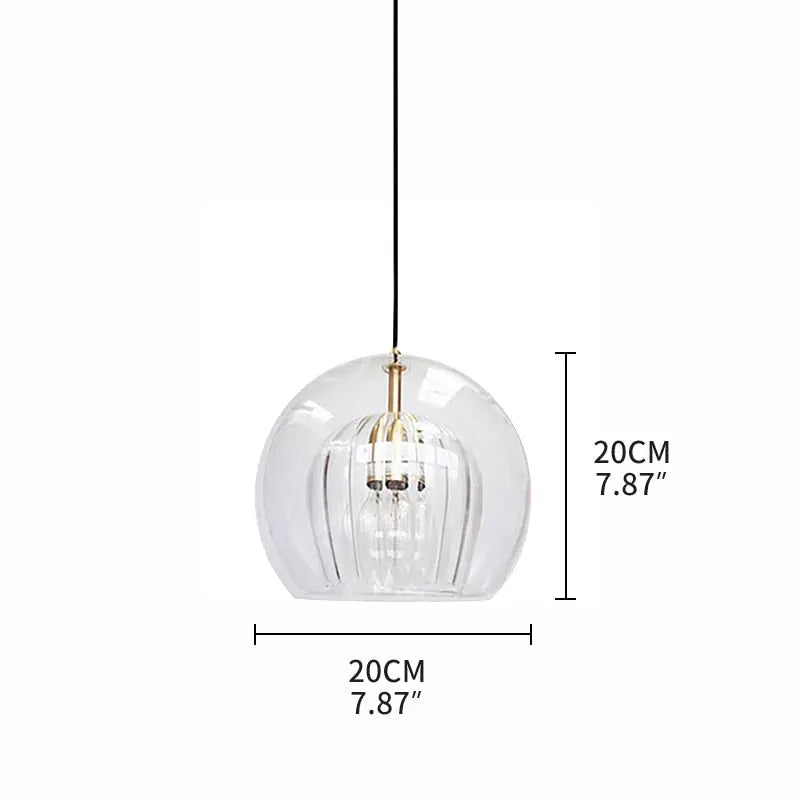 Nordic Glass LED Pendant Lamp Danni SPINGAR.COM