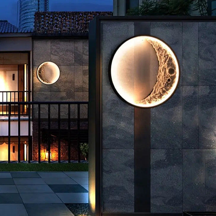 LED Indoor/Outdoor Wall Moon Lamp SPINGAR.COM