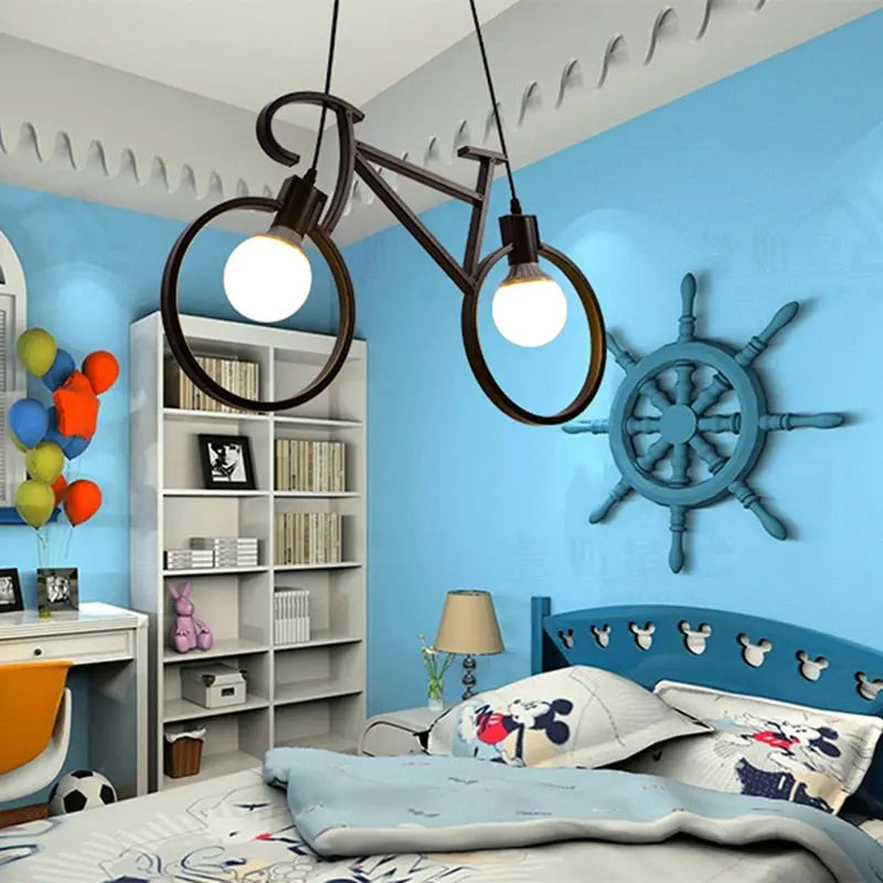Retro Bicycle Dimmable LED Pendant Lamp Anthony™ Spingar.com