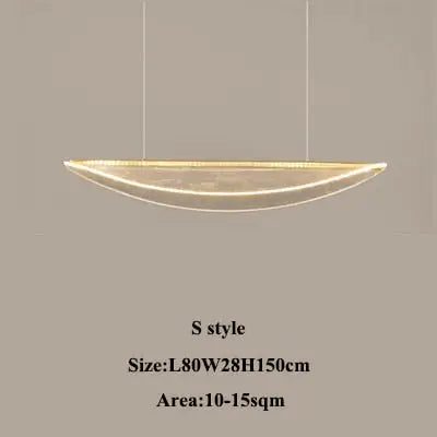 Modern Acrylic LED Island Pendant Lamp Marina SPINGAR.COM