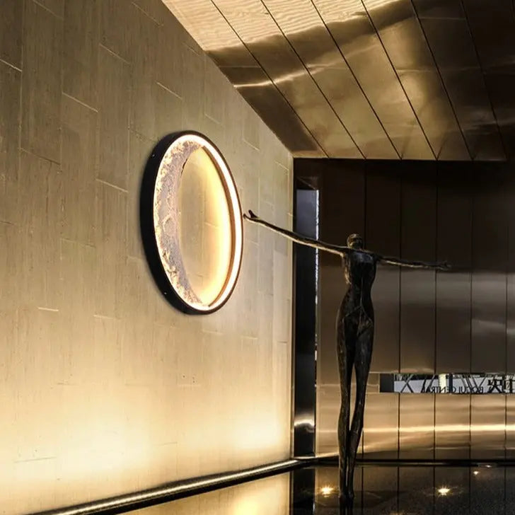 LED Indoor/Outdoor Wall Moon Lamp SPINGAR.COM