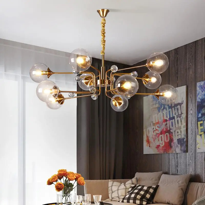 Luxury Glass Ball LED Pendant Lamp Frederik SPINGAR.COM
