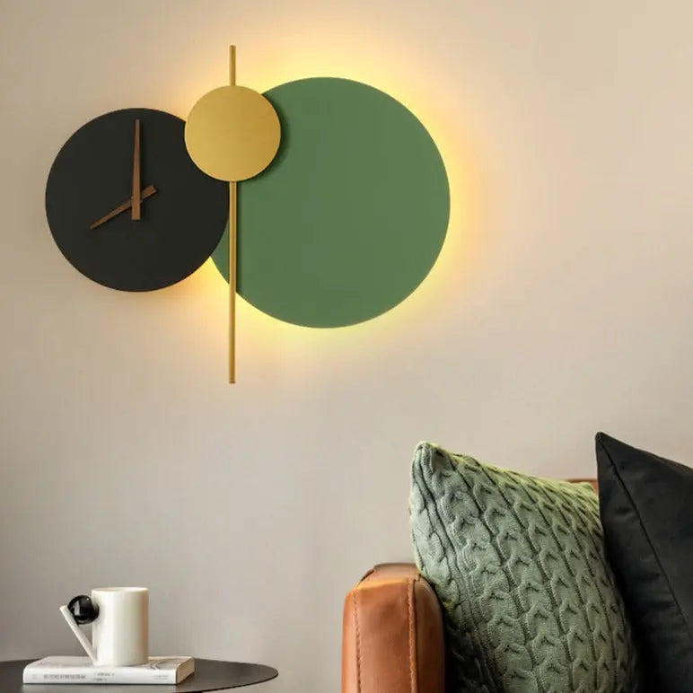 LED Clock Wall Lamp Valda (real clock) SPINGAR.COM