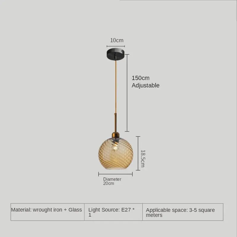 Modern Deco Glass LED Pendant Lamp Dahlia SPINGAR.COM