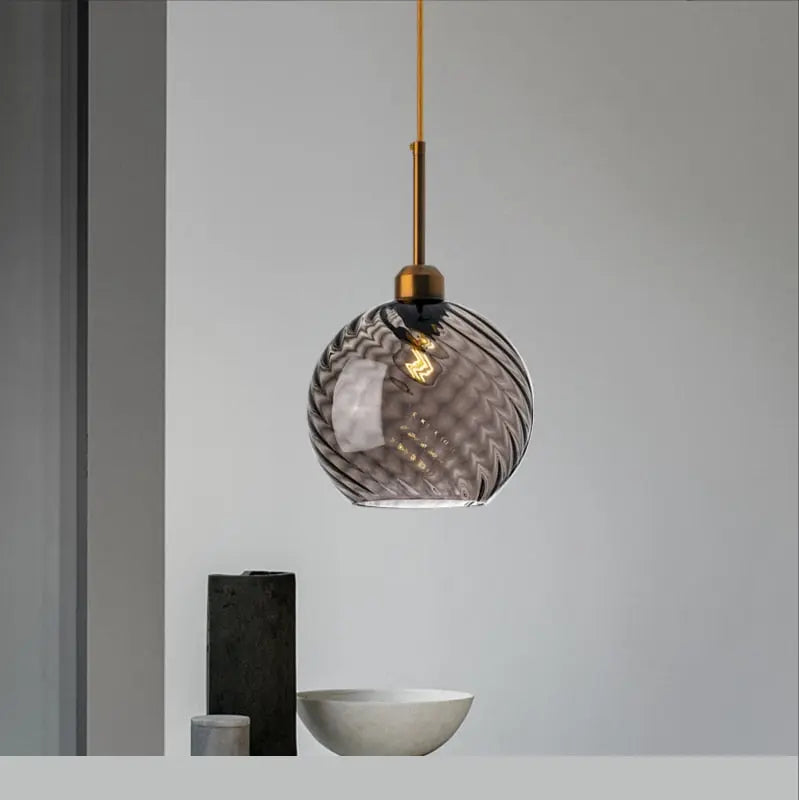 Modern Deco Glass LED Pendant Lamp Dahlia SPINGAR.COM