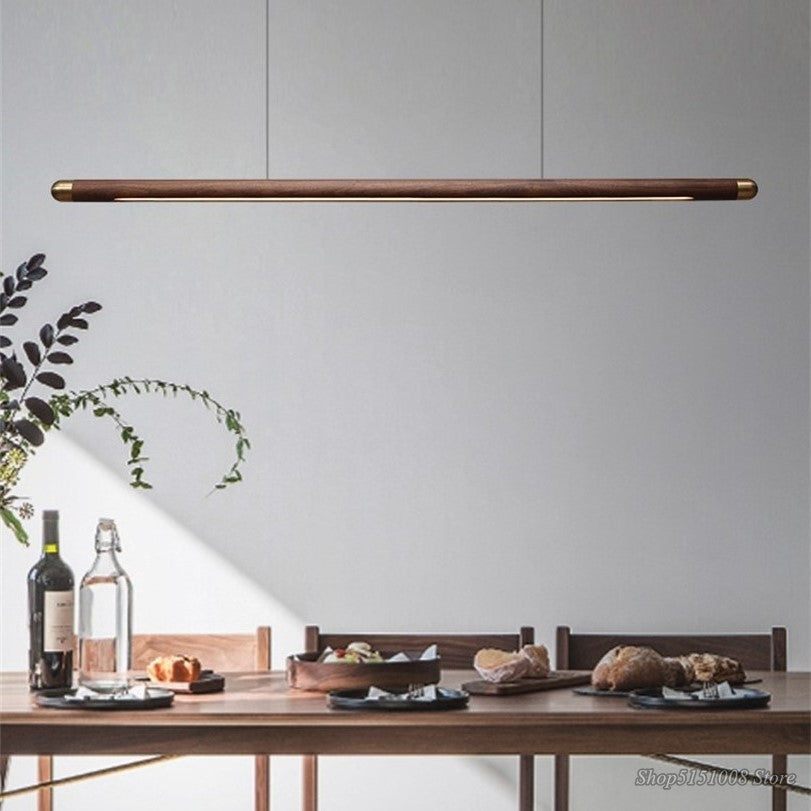 Black Walnut Kitchen Island LED Pendant Lamp Antero SPINGAR.COM