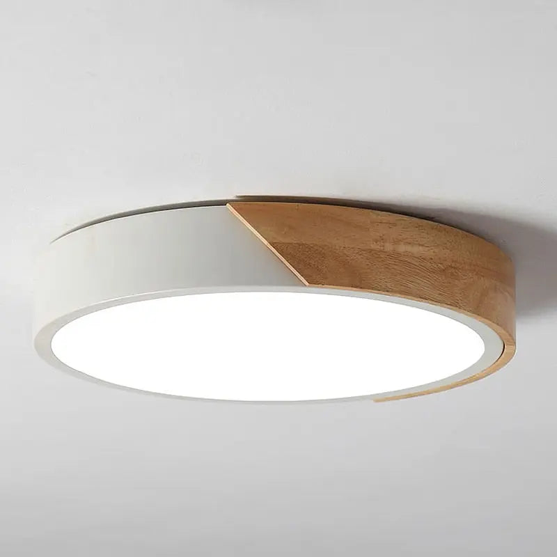 Wooden Frame LED Ceiling Lamp Konrad SPINGAR.COM