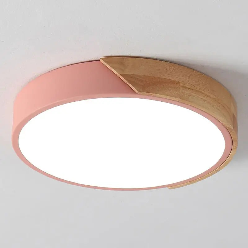 Wooden Frame LED Ceiling Lamp Konrad SPINGAR.COM