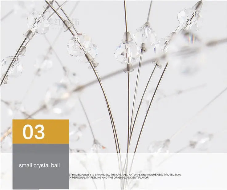 Modern Nordic Crystal LED Pendant Lamp Zarina SPINGAR.COM