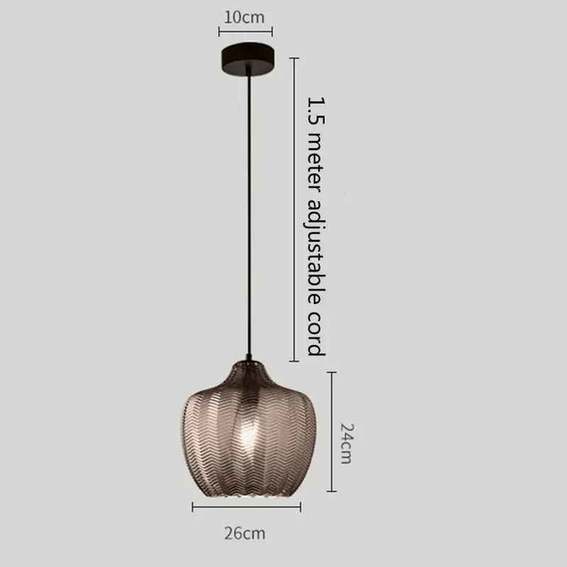 Glass Ball LED Pendant Lamp Malthe SPINGAR.COM