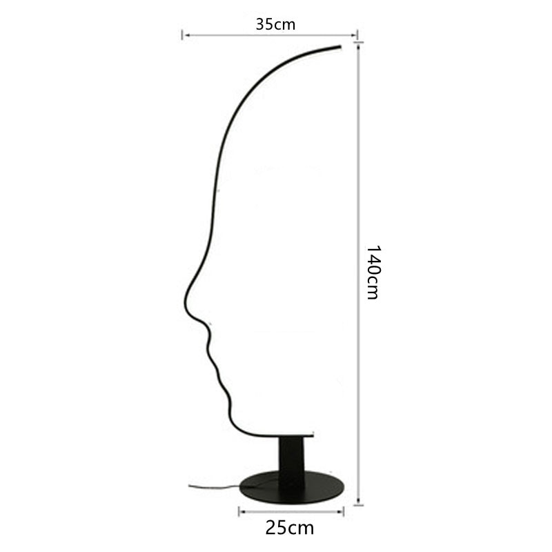 Designer Face LED Floor Lamp Madeline™ SPINGAR.COM