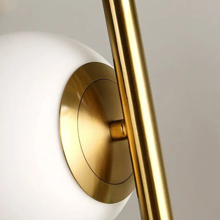 Modern Glass Ball And Plants LED Table Lamp Leif SPINGAR.COM