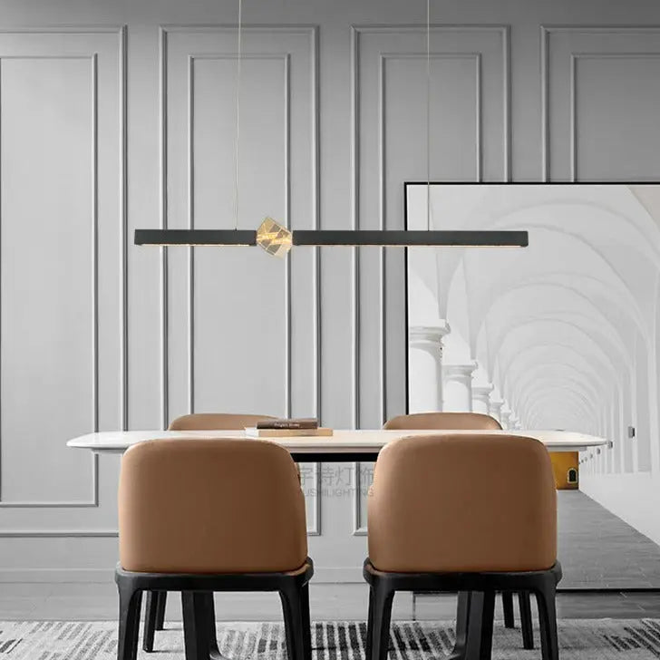 Minimalist Luxury Crystal DinnigvTable LED Island Pendant Lamp Ebbe SPINGAR.COM