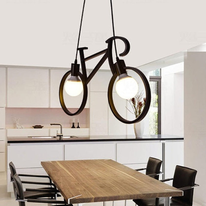 Retro Bicycle Dimmable LED Pendant Lamp Anthony™ Spingar.com