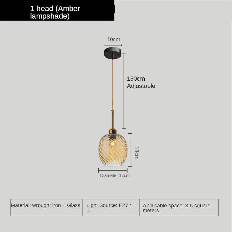 Modern Deco Glass LED Pendant Lamp Dahlia SPINGAR.COM